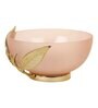 Enchanted Vine Glass Bowl in Peach & Gold