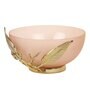 Enchanted Vine Glass Bowl in Peach & Gold