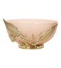 Enchanted Vine Glass Bowl in Peach & Gold