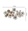 Enchantingly Entwined Floral Metal Wall Art in Multicolour