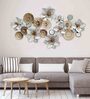 Enchantingly Entwined Floral Metal Wall Art in Multicolour
