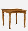 Encore Sheesham Wood 4 Seater Dining Set In Rustic Teak Finish