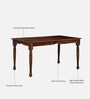 Encore Sheesham Wood 6 Seater Dining Set In Provincial Teak Finish With Bench