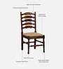 Encore Sheesham Wood Dining Chair In Provincial Teak Finish (Set Of 2)
