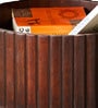 Solid Wood End Table in Brown Finish With Storage