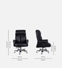 Endeavour Office Chair with Knee Tilt Mechanism in Black Colour