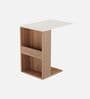 Ender End Table In Walnut & White Finish