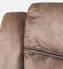 Enfield Fabric 1 Seater Manual Recliner In Brown Colour With Rocker