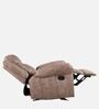 Enfield Fabric 1 Seater Manual Recliner In Brown Colour With Rocker