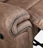 Enfield Fabric 1 Seater Manual Recliner In Brown Colour With Rocker