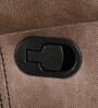 Enfield Fabric 1 Seater Manual Recliner In Brown Colour With Rocker