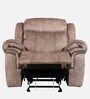 Enfield Fabric 1 Seater Manual Recliner In Brown Colour With Rocker