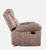 Enfield Fabric 1 Seater Manual Recliner In Brown Colour With Rocker