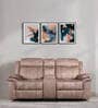 Enfield Fabric 2 Seater Manual Recliner with Dual USB Port