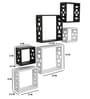 Set of 3 Engineered Wood Cube Wall Shelf in Black Colour be Wall Shelf