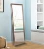 Framed Full Length Wall Mirror In Golden Colour