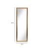 Gold Fibre Flow Floor Mirror