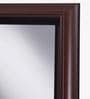 Framed Floor Rested Mirror In Maroon Colour