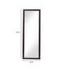 Framed Floor Rested Mirror In Maroon Colour