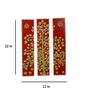 Engineered Wood Hand Painted Wooden Wall Art In Red