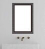 Brown Engineered Wood Museum Wall Mirror