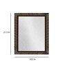 Brown Engineered Wood House Wall Mirror