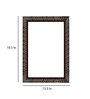 Brown Engineered Wood Artistic Wall Mirror