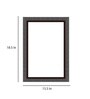Brown Engineered Wood Museum Wall Mirror