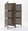 Engineered Wood Addison Room Divider In Brown Colour