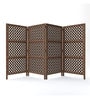 Engineered Wood Addison Room Divider In Brown Colour