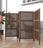 Engineered Wood Addison Room Divider In Brown Colour