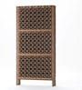 Engineered Wood Addison Room Divider In Brown Colour