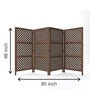 Engineered Wood Addison Room Divider In Brown Colour