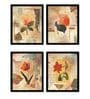 Creation White Engineered Wood Framed Art Print Set of 4
