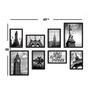 Talent Black Engineered Wood Framed Art Print Set of 8