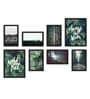 Visual Blue Engineered Wood Framed Art Print Set of 8