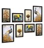 White Engineered Wood Framed Art Print Set of 8