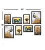 White Engineered Wood Framed Art Print Set of 8