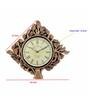 Gold Mango Wood Traditional Wall Clock