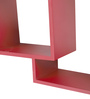 Engineered Wood Wall Shelf in Red Colour