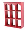 Engineered Wood Wall Shelf in Red Colour
