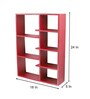 Engineered Wood Wall Shelf in Red Colour