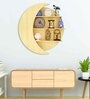 Engineered Wood Wall Shelf in Oak Finish
