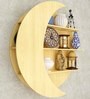 Engineered Wood Wall Shelf in Oak Finish