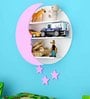 Moon & Stars Based In Pink And White Colour Wall Shelf