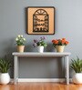 Engineering Wood Laser Cut Birds Design Wall Art In Black & Brown Finish