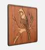 Engineering Wood Laser Cut Birds Design Wall Art In Black & Brown Finish