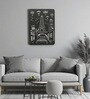 Engineering Wood Laser Cut Eiffel Tower Wall Art In Black & White Finish