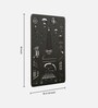 Engineering Wood Laser Cut Eiffel Tower Wall Art In Black & White Finish