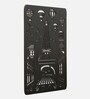 Engineering Wood Laser Cut Eiffel Tower Wall Art In Black & White Finish